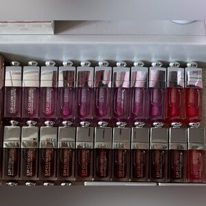 Dior Lip Glow Oil Lot - pink lavender, Poppy coral & red